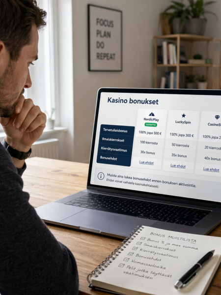 Kasino bonukset selitettynä: näin ymmärrät bonusehdot oikein